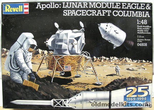 Revell 1/48 Apollo Lunar Spacecraft - Large 20 inch Top of Saturn V in 1/48, 04808 plastic model kit